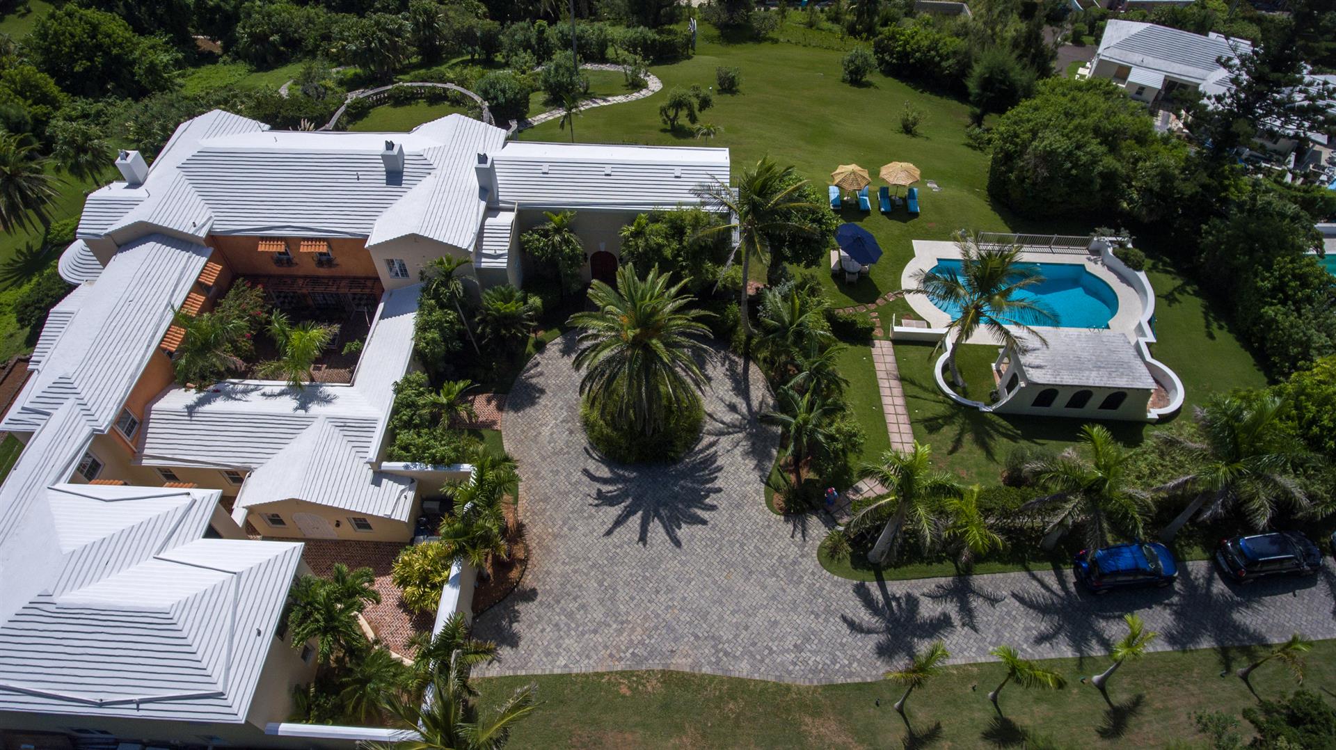 Spanish Grange Overlooking The South Shore a luxury home for sale in